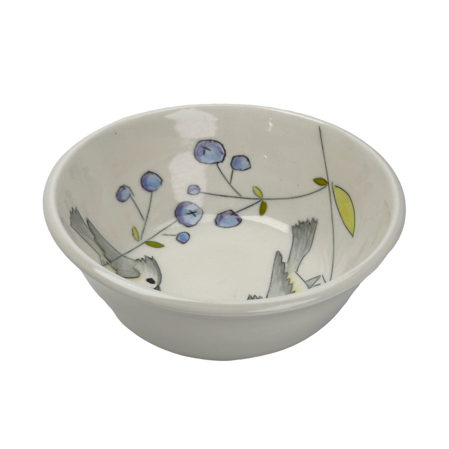 Birds and Blueberries - Bowl - Small