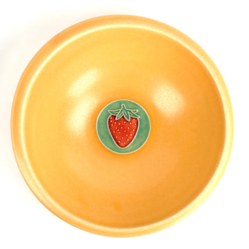 Fruit Bowl - Strawberry - Yellow