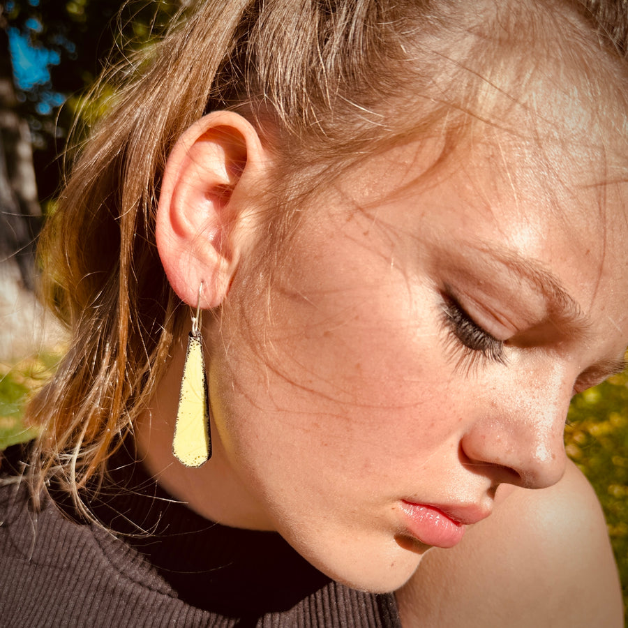Yellow Petal Earrings