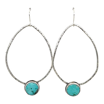 Earrings - White Water Turquoise