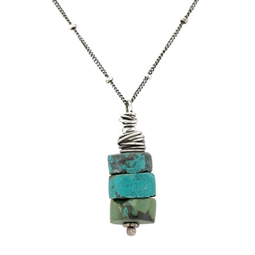 Necklace - Turquoise Rustic Beads