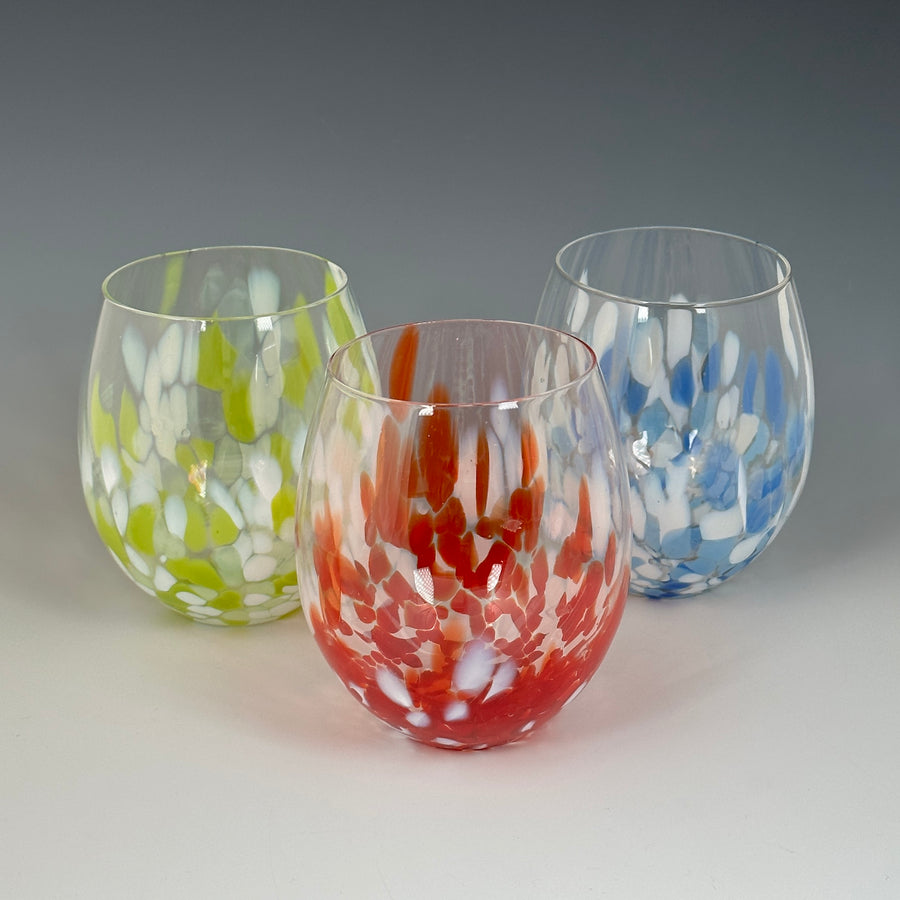 Hand Blown Stemless Glass - Large