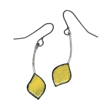 Quaking Yellow Aspen Leaf Earrings