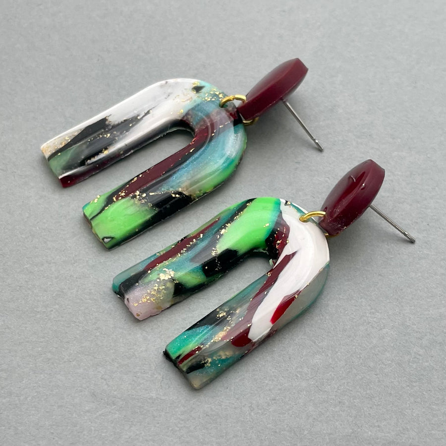 Clay and Resin Dangles - When Zebras Fly