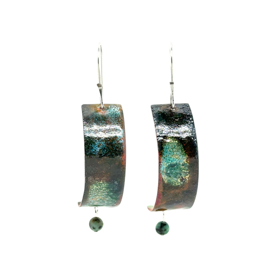 Enameled Earrings