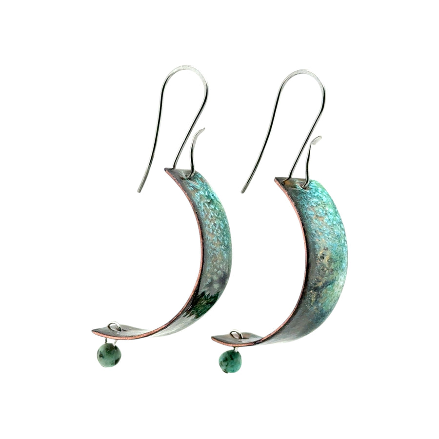 Enameled Earrings