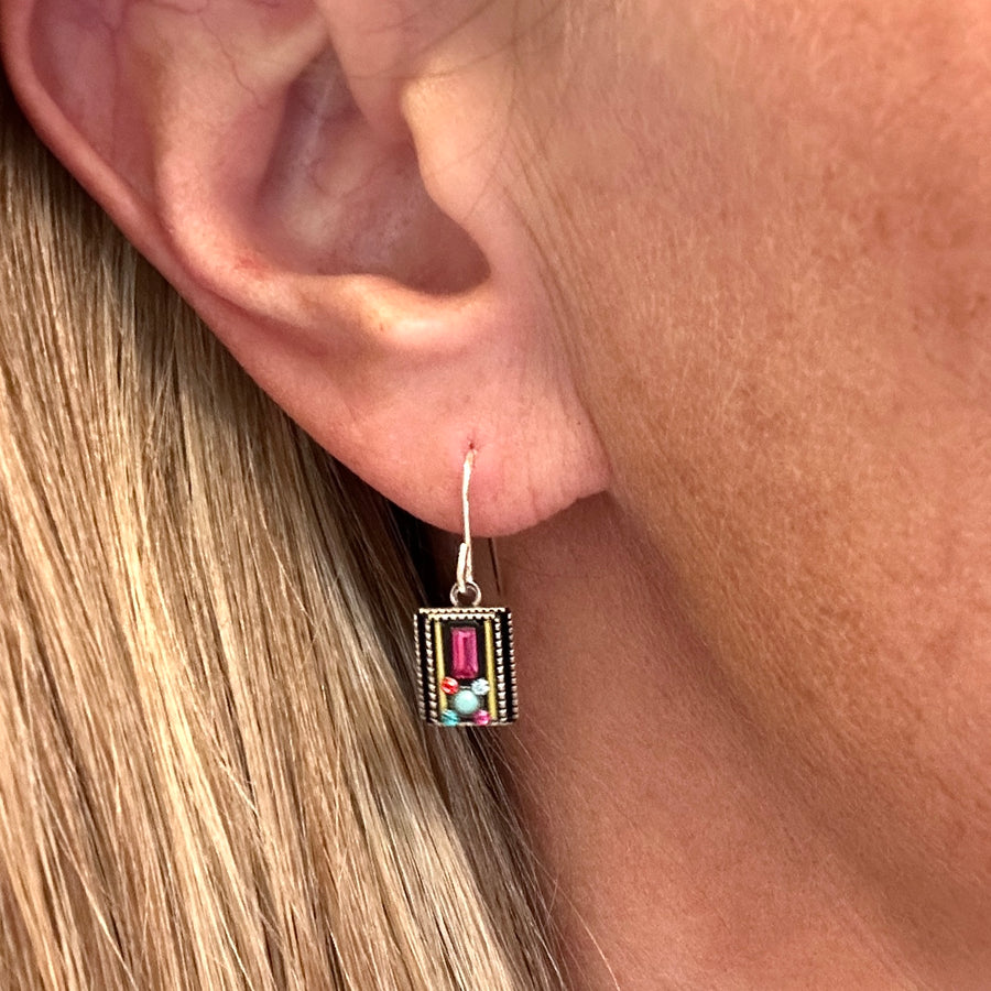 Earrings - Architectural Rectangle - Small