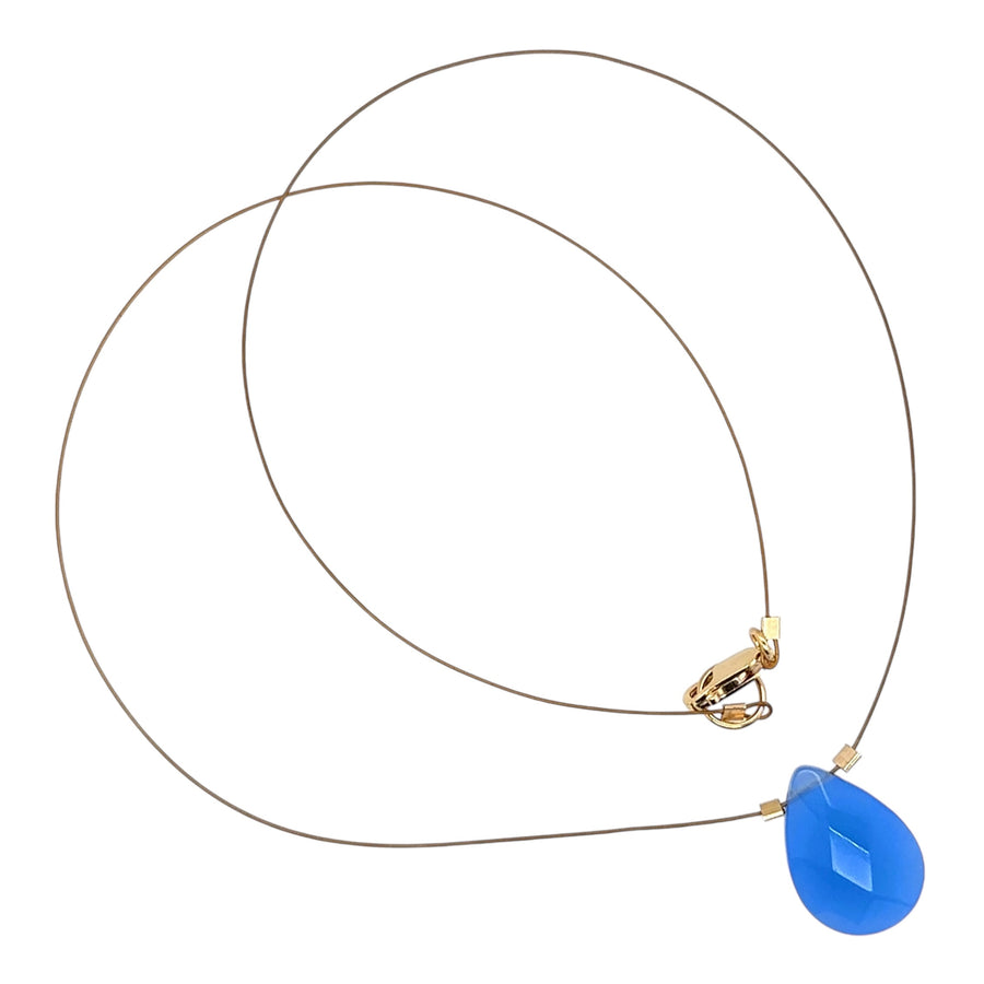 Czech Quartz Necklace - Periwinkle