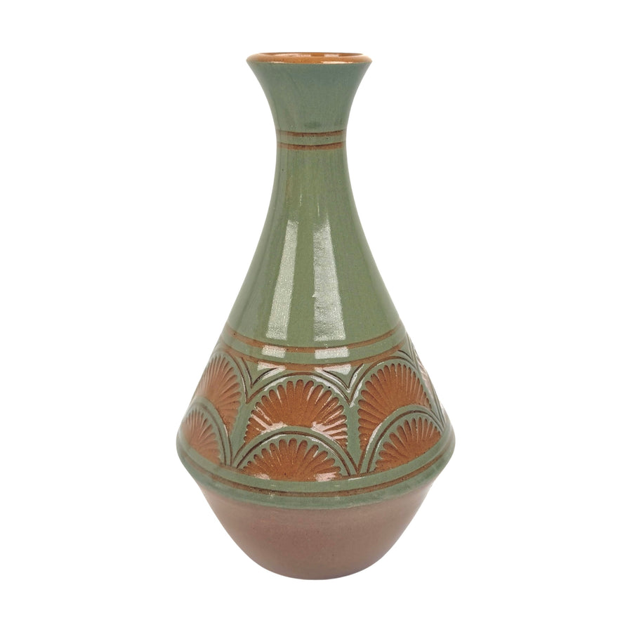 Large Vase - Teal - Geometrically