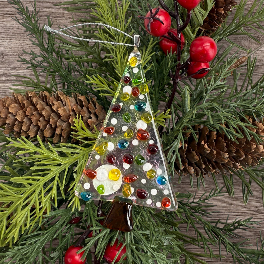 Mini Tree Glass Ornament