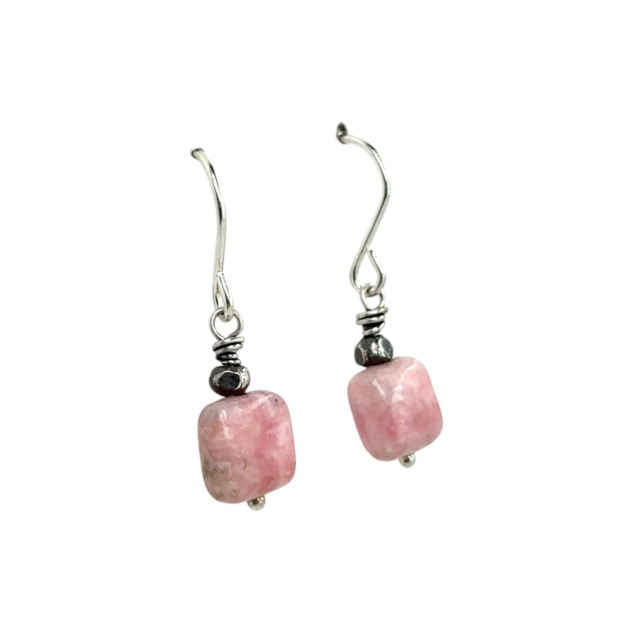 Earrings - Rhodonite - Tiny