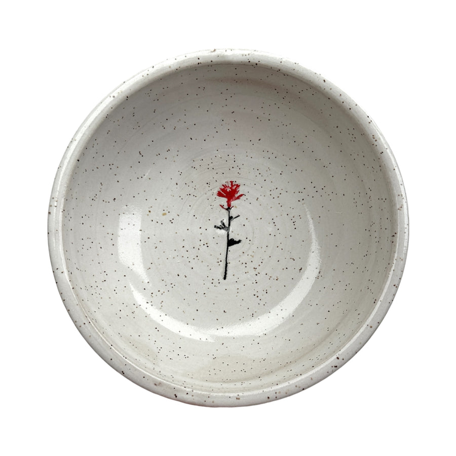 Bowl - White Paintbrush - Medium