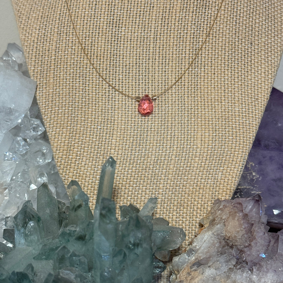 Pink Tourmaline Necklace