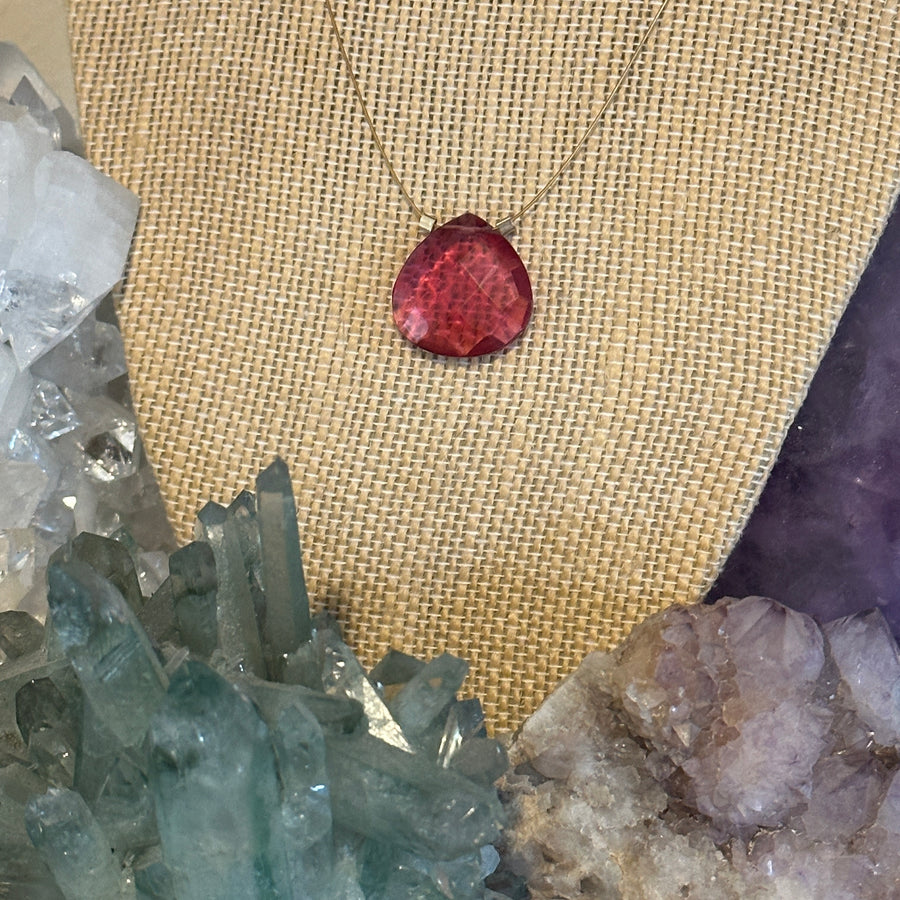 Czech Quartz Necklace - Orchid