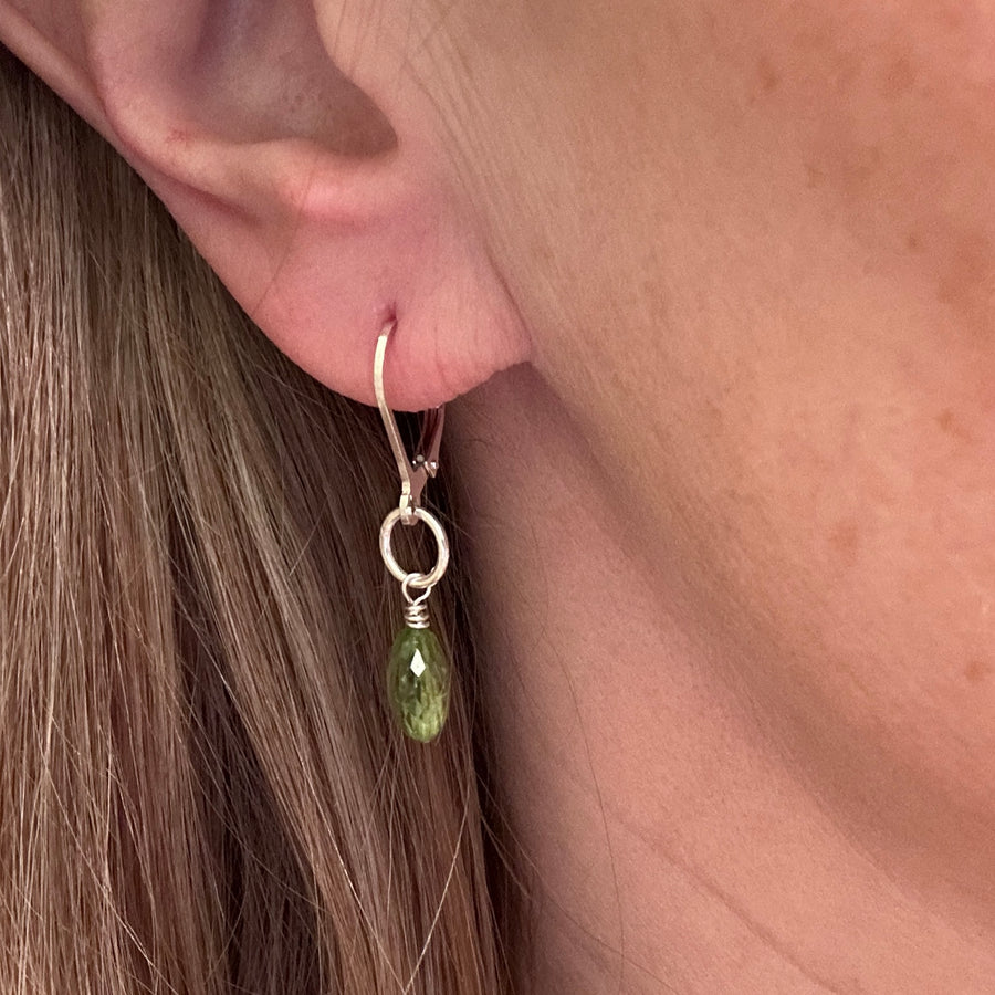 Earrings - Peridot - Tiny