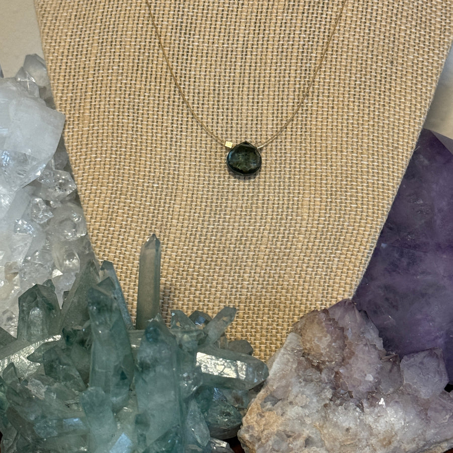 Moss Aquamarine Necklace