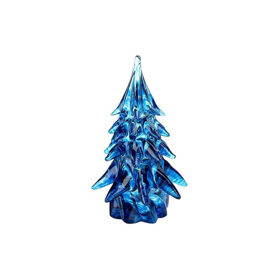 Small Glass Tree - Light Blue