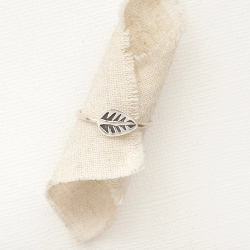 Stamped Leaf - Ring