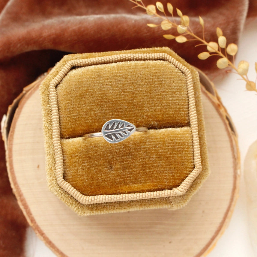 Stamped Leaf - Ring