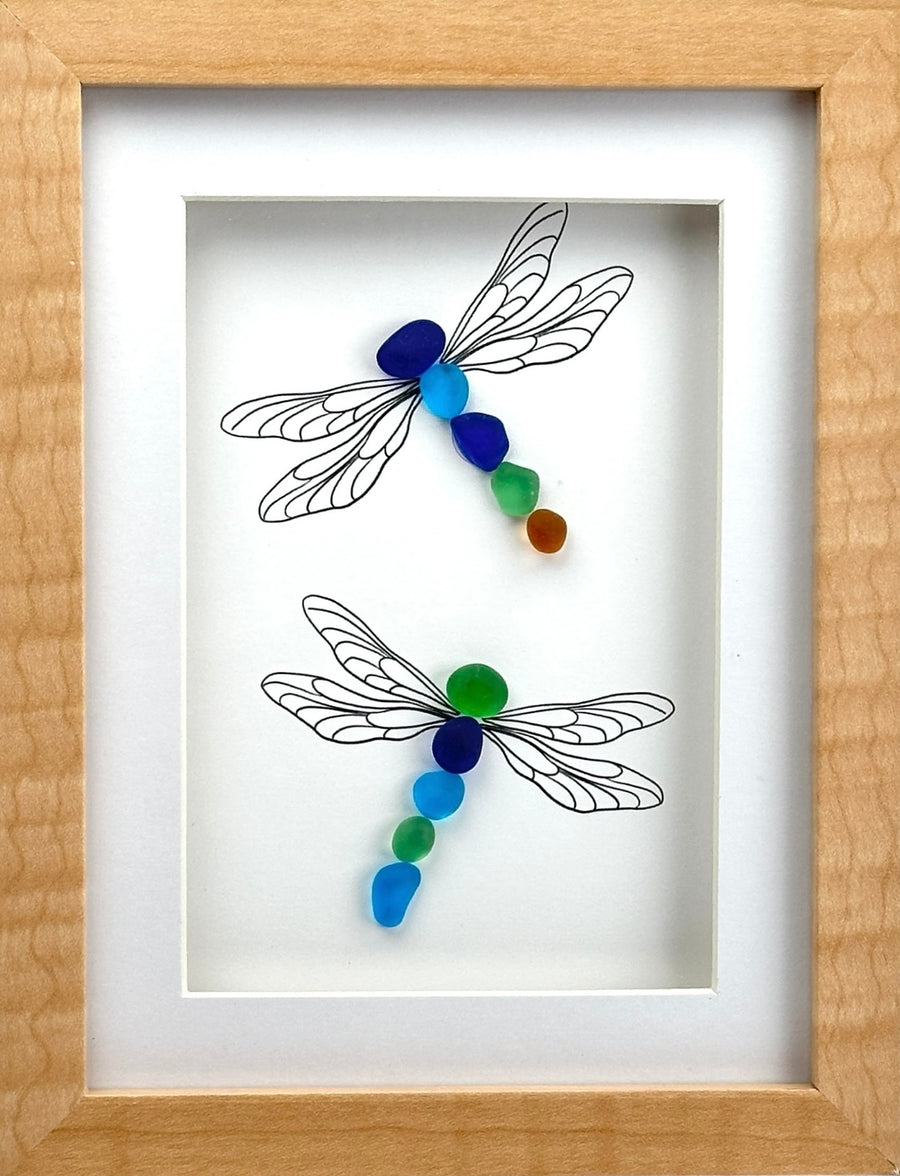 Sea Glass Dragonflies