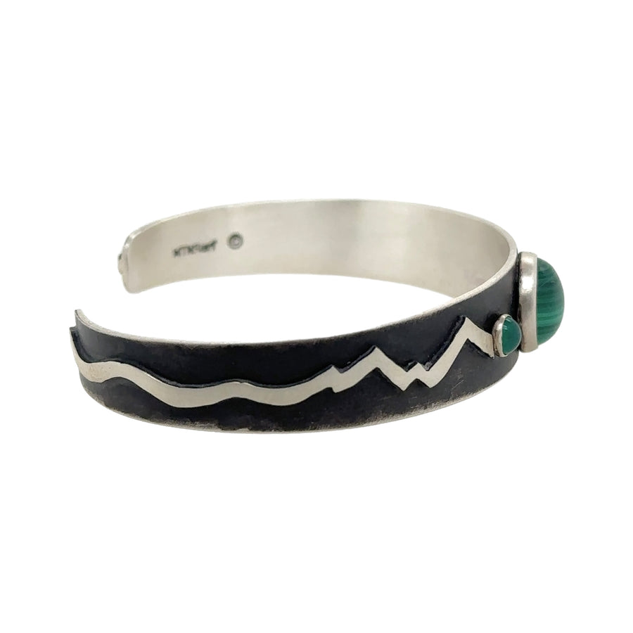 Mountains Bracelet with Malachite - Tapered