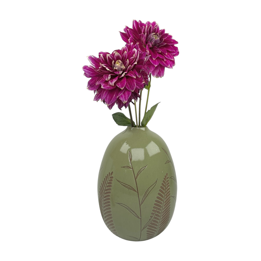 Large Vase - Sage - Botanical