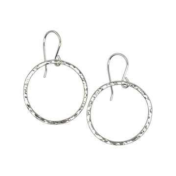 Earrings - Hammered Circles