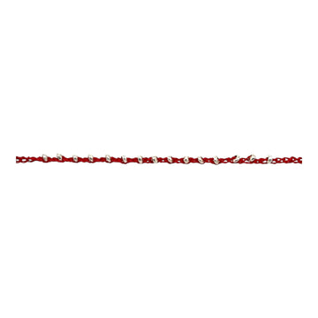 Bracelet - Hand Crocheted Gortex wtih Sterling Saucer Beads