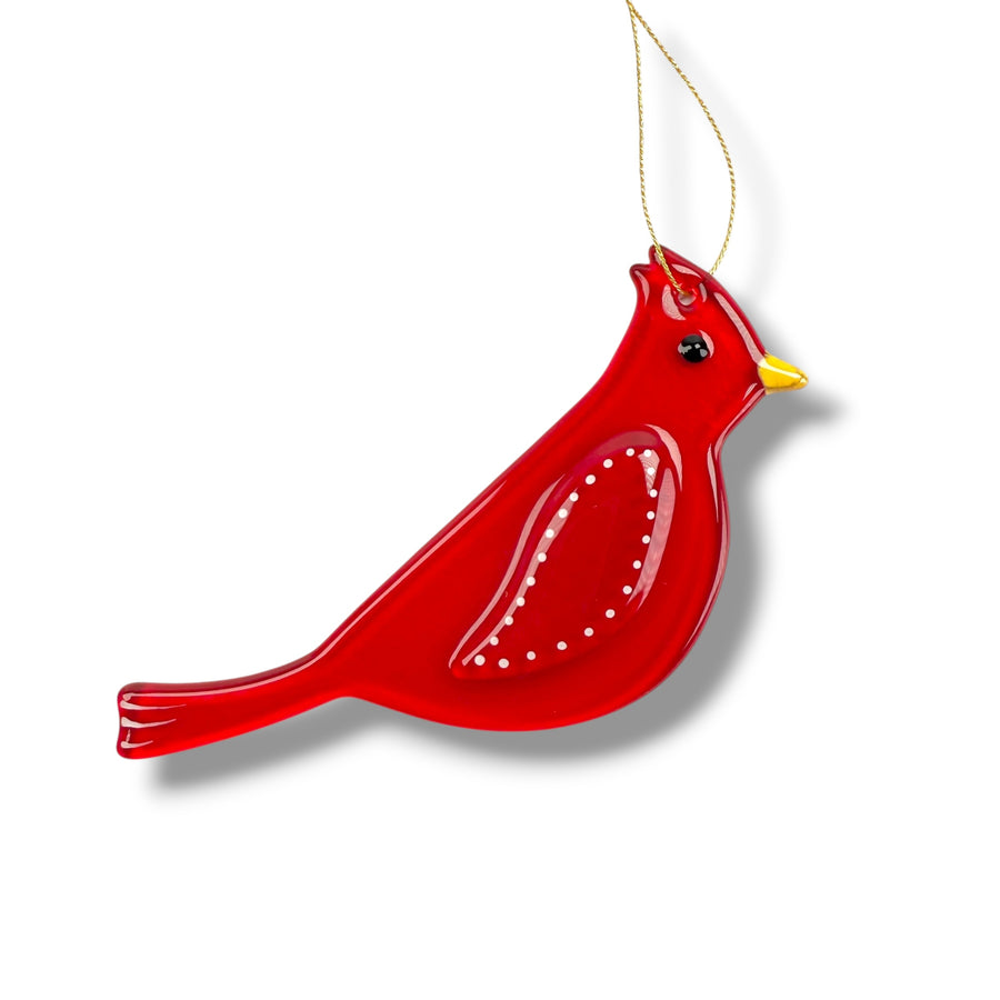 Cardinal Glass Ornament