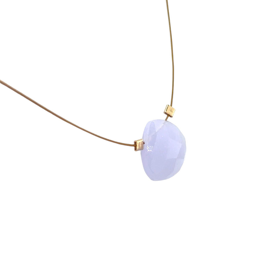 Czech Quartz Necklace - Lilac