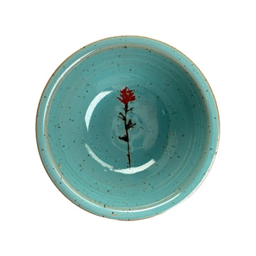 Bowl - Teal Paintbrush - Small