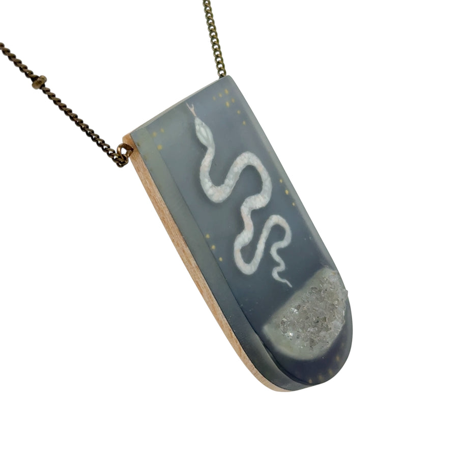 Necklace with Crystals - Snake