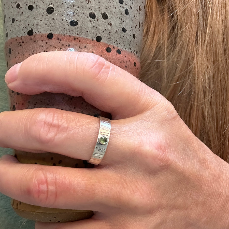 Ring - Green Tourmaline - Size 9.75