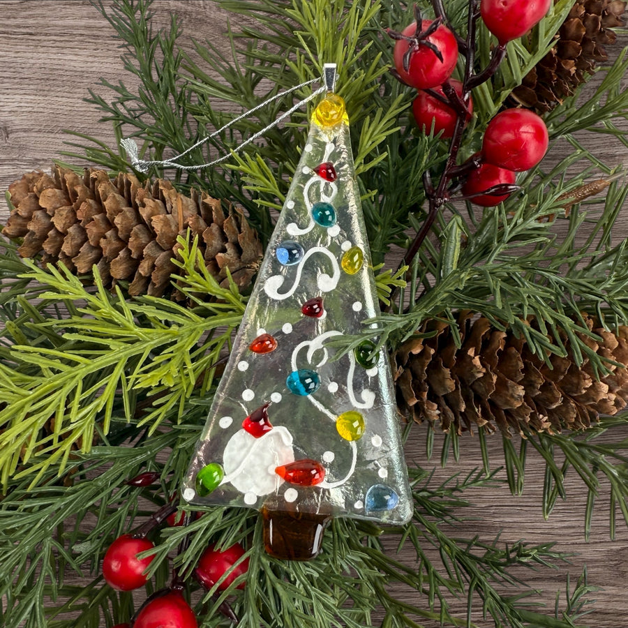 Mini Tree Glass Ornament
