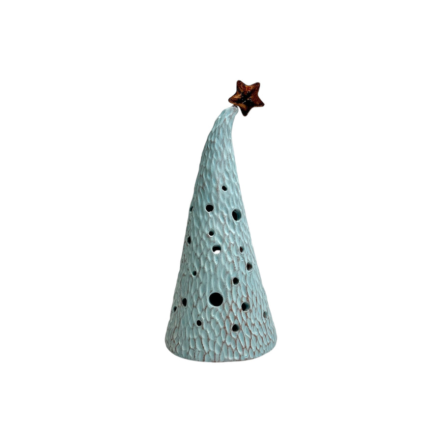 Holiday Luminary Tree - Light Blue - Small