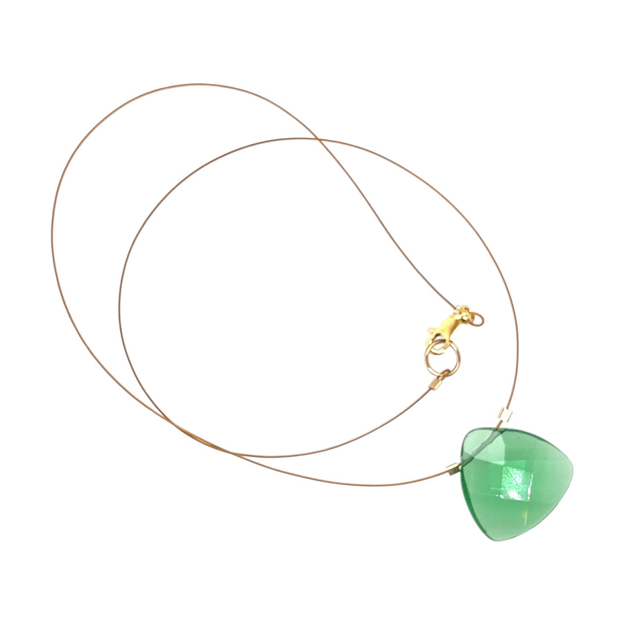 Czech Quartz Necklace - Fern