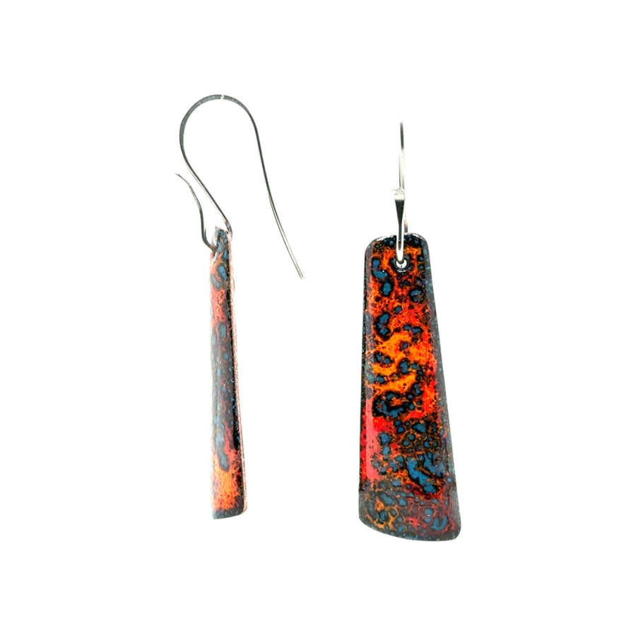 Enameled Earrings