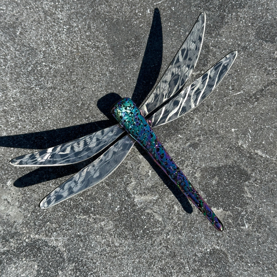 Dichroic Glass Dragonfly