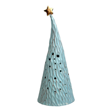 Holiday Luminary Tree - Light Blue - Large