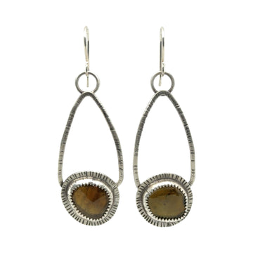 Earrings - Green/Brown Tourmaline