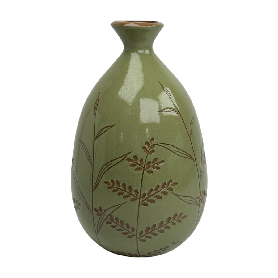 Large Vase - Teal - Botanical
