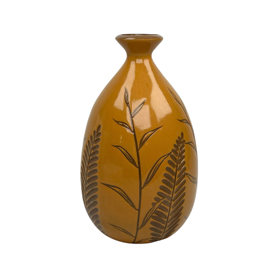 Medium Vase - Gold - Botanical