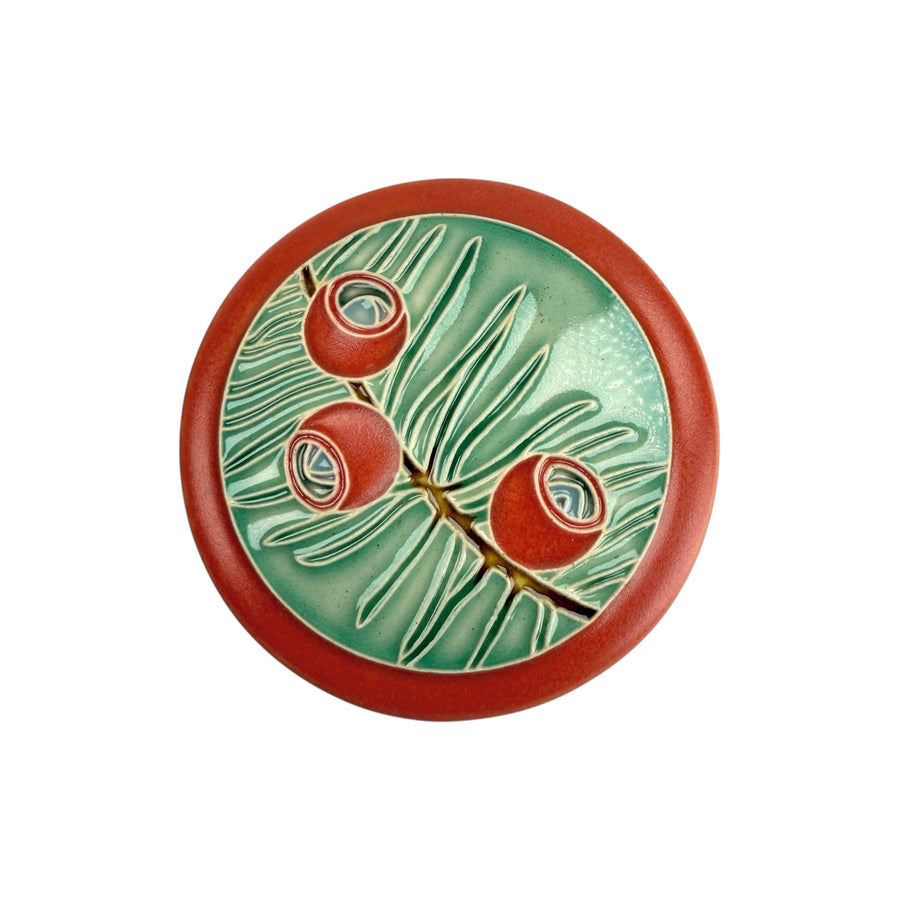 Trinket Box - Yew - Red