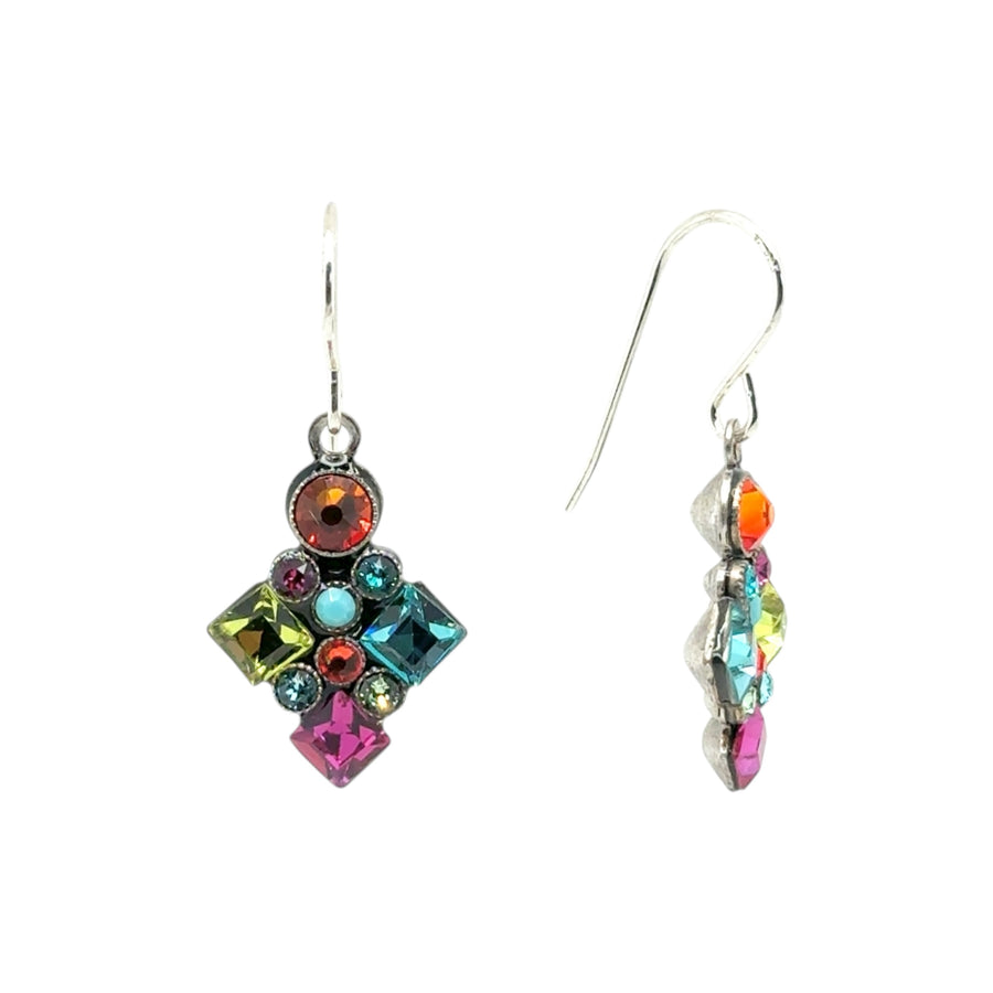 Earrings - Architectural Long Diamond