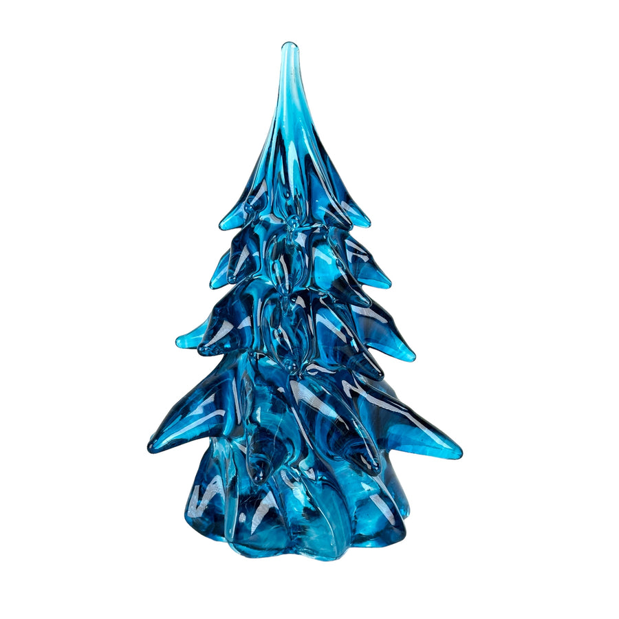 Small Glass Tree - Aqua