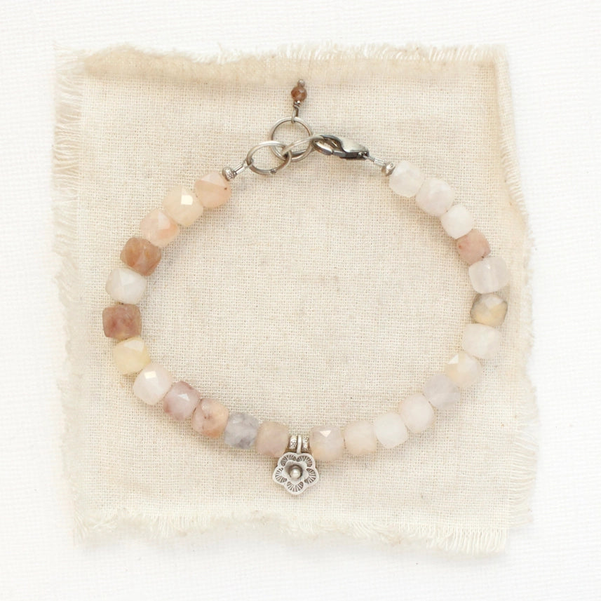 Cactus Flower - Mini - Bracelet - Violet Jade