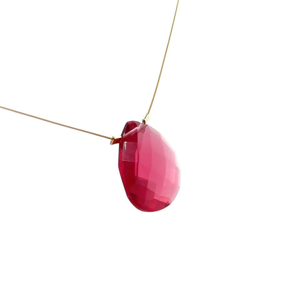 Czech Quartz Necklace - Orchid