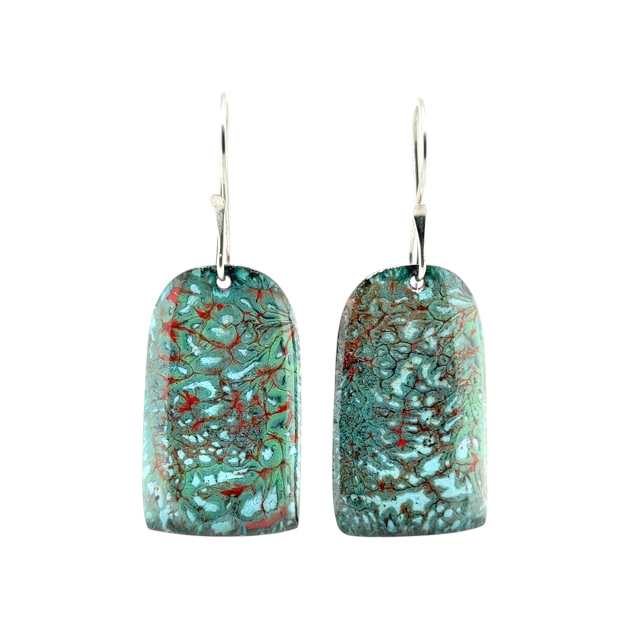 Enameled Earrings