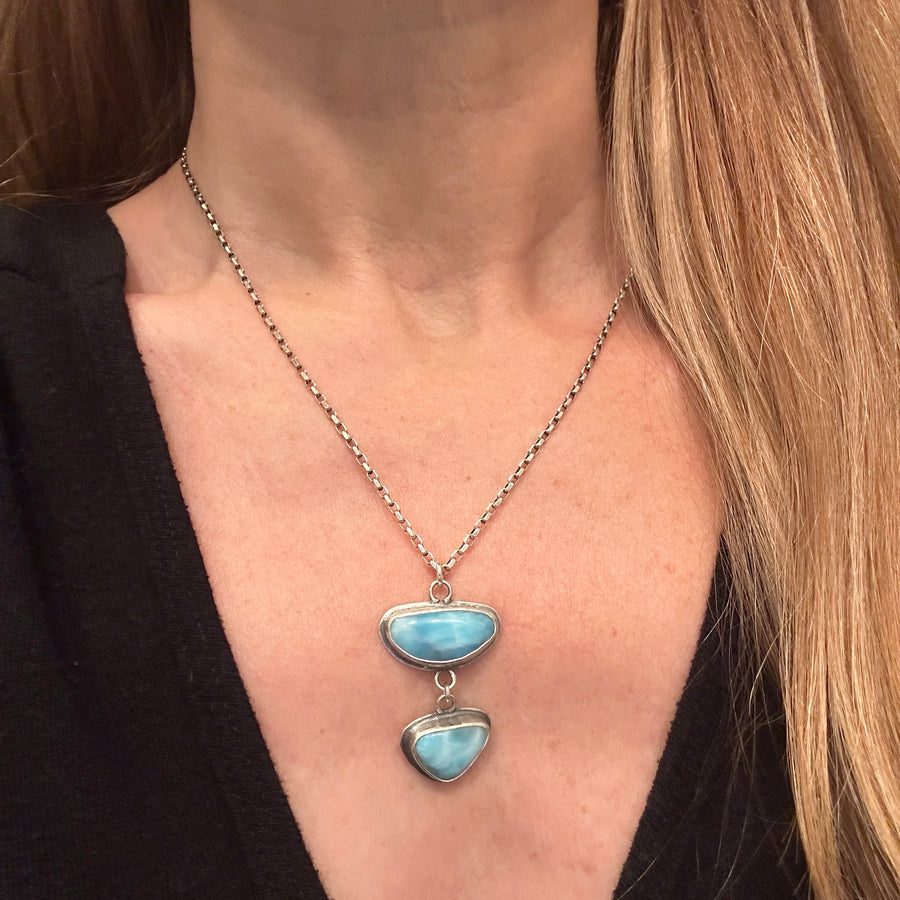 Necklace - Larimar Drop