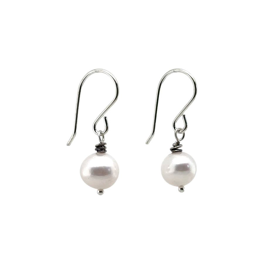 Earrings - Freshwater Pearls - White